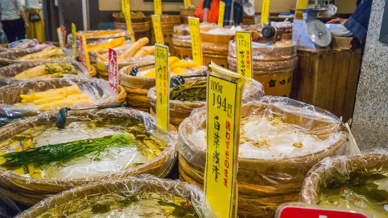 Nishiki Market w Kyoto (Japonia)