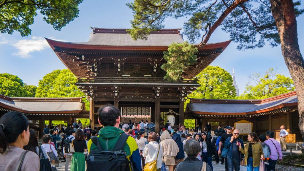 Meiji Shrine w Yoyogi Park w Tokio (Japonia) by Podróże Szczęściary